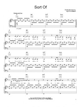 page one of Sort Of (Piano, Vocal & Guitar Chords (Right-Hand Melody))
