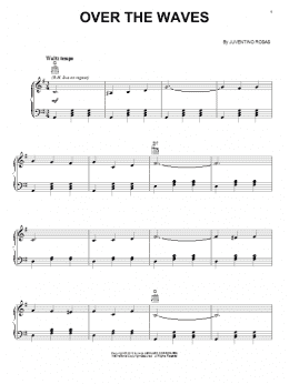 page one of Over The Waves (Piano Solo)