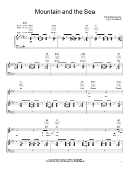 page one of Mountain And The Sea (Piano, Vocal & Guitar Chords (Right-Hand Melody))