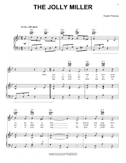 page one of Jolly Miller (Piano, Vocal & Guitar Chords (Right-Hand Melody))
