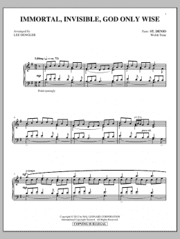 page one of Immortal, Invisible (Piano Solo)