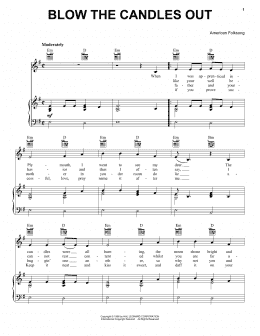 page one of Blow The Candles Out (Piano, Vocal & Guitar Chords (Right-Hand Melody))