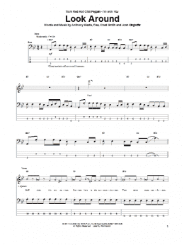 page one of Look Around (Bass Guitar Tab)