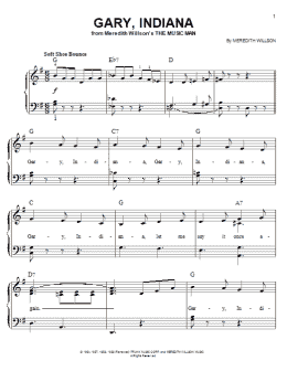 page one of Gary, Indiana (Easy Piano)