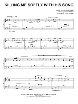 page one of Killing Me Softly With His Song (arr. Phillip Keveren) (Piano Solo)