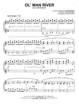 page one of Ol' Man River (arr. Phillip Keveren) (Piano Solo)