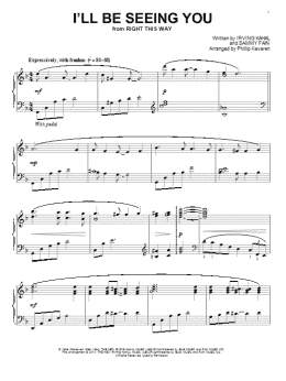 page one of I'll Be Seeing You (arr. Phillip Keveren) (Piano Solo)