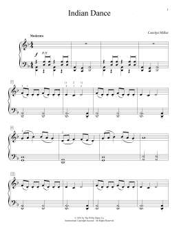 page one of Indian Dance (Educational Piano)
