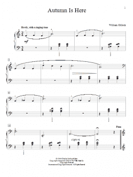 page one of Autumn Is Here (Educational Piano)