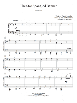 page one of The Star Spangled Banner (Piano Duet)
