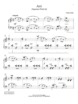 page one of Aoi (Japanese Festival) (Educational Piano)