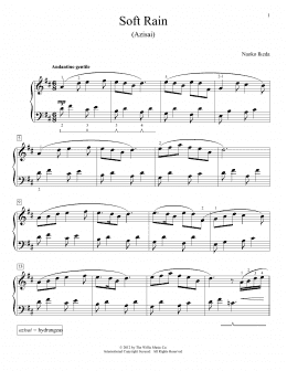 page one of Soft Rain (Azisai) (Educational Piano)