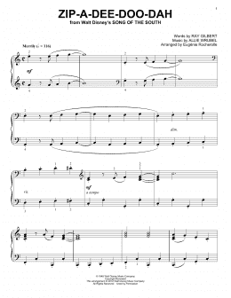 page one of Zip-A-Dee-Doo-Dah (from Song Of The South) (arr. Eugenie Rocherolle) (Piano Solo)