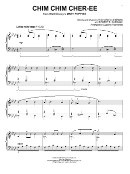 page one of Chim Chim Cher-ee (from Mary Poppins) (arr. Eugenie Rocherolle) (Piano Solo)