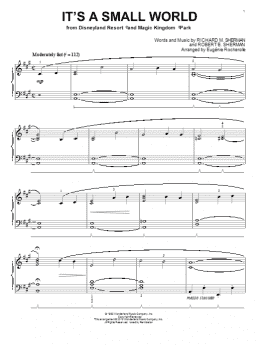 page one of It's A Small World (arr. Eugenie Rocherolle) (Piano Solo)