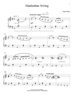 page one of Manhattan Swing (Educational Piano)