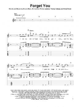 page one of F**k You (Forget You) (Guitar Tab (Single Guitar))