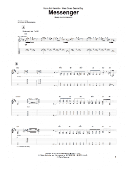 page one of Messenger (Guitar Tab)