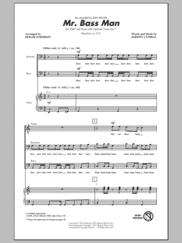 page one of Mr. Bass Man (TBB Choir)