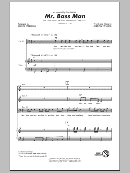 page one of Mr. Bass Man (3-Part Mixed Choir)