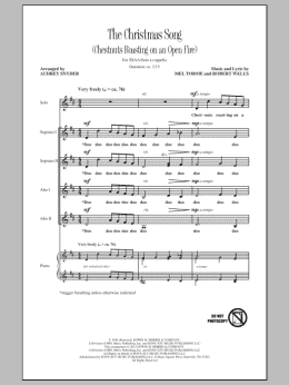 page one of The Christmas Song (Chestnuts Roasting On An Open Fire) (SSA Choir)