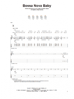 page one of Bossa Nova Baby (Solo Guitar)