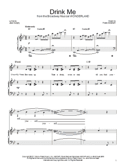 page one of Drink Me (Piano, Vocal & Guitar Chords (Right-Hand Melody))