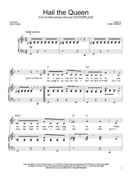 page one of Hail The Queen (Piano, Vocal & Guitar Chords (Right-Hand Melody))