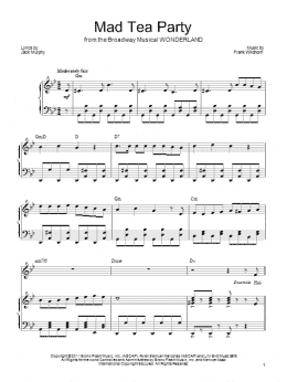 page one of Mad Tea Party (Piano, Vocal & Guitar Chords (Right-Hand Melody))