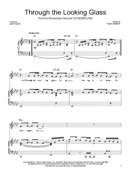 page one of Through The Looking Glass (Piano, Vocal & Guitar Chords (Right-Hand Melody))