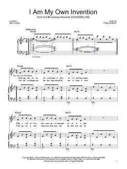 page one of I Am My Own Invention (Piano, Vocal & Guitar Chords (Right-Hand Melody))