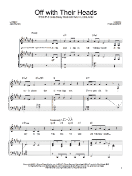 page one of Off With Their Heads (Piano, Vocal & Guitar Chords (Right-Hand Melody))