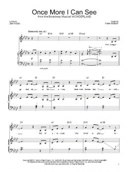 page one of Once More I Can See (Piano, Vocal & Guitar Chords (Right-Hand Melody))
