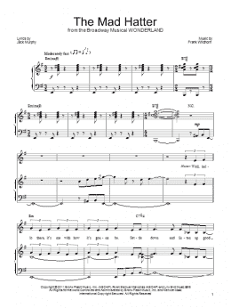 page one of The Mad Hatter (Piano, Vocal & Guitar Chords (Right-Hand Melody))