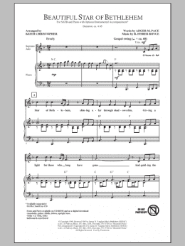 page one of Beautiful Star Of Bethlehem (SATB Choir)