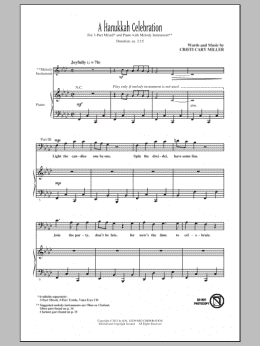 page one of A Hanukkah Celebration (3-Part Mixed Choir)