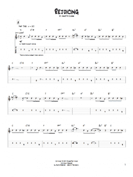 page one of Rejoicing (Guitar Tab)