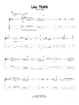 page one of Law Years (Guitar Tab)