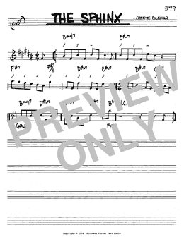 page one of The Sphinx (Real Book – Melody & Chords – Bb Instruments)