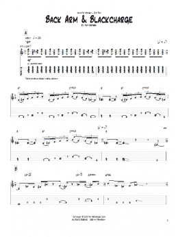 page one of Back Arm & Blackcharge (Guitar Tab)