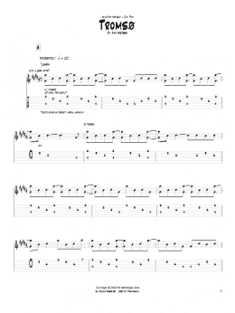 page one of Tromso (Guitar Tab)