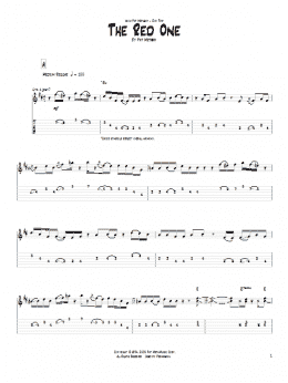 page one of The Red One (Guitar Tab)