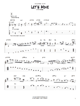page one of Let's Move (Guitar Tab)