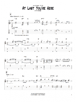 page one of At Last You're Here (Guitar Tab)