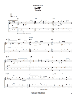 page one of Inori (Guitar Tab)