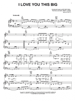page one of I Love You This Big (Piano, Vocal & Guitar Chords (Right-Hand Melody))