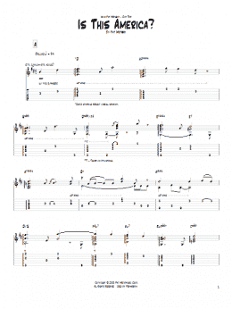page one of Is This America? (Guitar Tab)