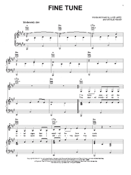 page one of Fine Tune (Piano, Vocal & Guitar Chords (Right-Hand Melody))