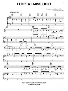 page one of Look At Miss Ohio (Piano, Vocal & Guitar Chords (Right-Hand Melody))