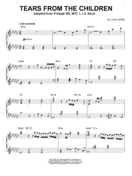 page one of Tears From The Children (arr. Brent Edstrom) (Piano Solo)